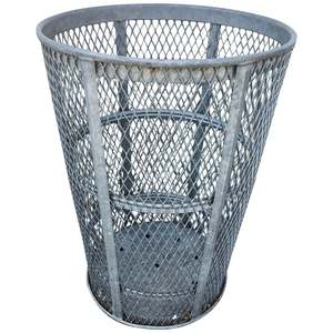 Cubos de basura de Metal de hierro de alta calidad, cubo de basura decorativo hecho a mano con acabado brillante, contenedores de basura para almacenamiento de basura - Product Image 2