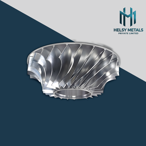 Impeller en aluminium usiné sur machine VMC multi-axes avec alésage central pour des assemblages de pompes et de compresseurs industriels à haut rendement - Product Image 6