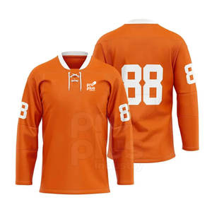 Jersey de Hockey sobre Hielo para Hombre, Talla Grande, Ligero, Transpirable, Ecológico, 100% Poliéster, Servicio OEM Disponible - Product Image 4