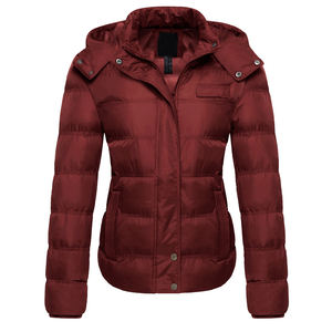 Veste d'hiver matelassée pour femme de qualité supérieure 2026, prix de gros bon marché, épaisse et chaude, avec capuche amovible - Product Image 4