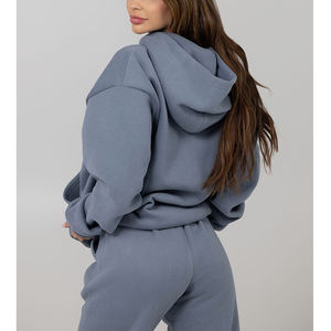Sudaderas con Capucha de Felpa de Algodón de Diseño Informal y Peso Pesado de Alta Calidad, Sudaderas con Estampado Gráfico para Mujer de Talla Grande - Product Image 3