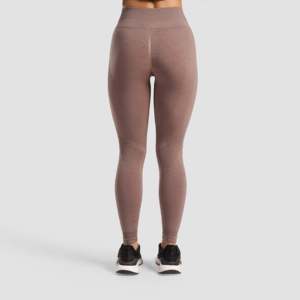 Leggings Dexter de cintura alta sin costuras (lavanda) de ajuste ceñido, transpirables, de nailon/spandex, con efecto tie-dye, hasta el tobillo, tallas XS-L incluidas - Product Image 3