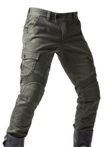 D-Ride Moto Jeans de moto certifiés CE de haute qualité pour hommes, denim noir, respirant, séchage rapide, panneaux extensibles, cargo, tout - Product Image 4