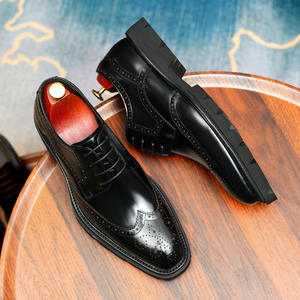 Chaussures Oxford en cuir pour homme, classiques, formelles, à lacets, résistantes à l'usure, chaussures habillées - Product Image 2