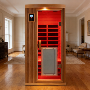 LOW EMF <b>Red</b> Cedar Sauna Far Infrared Saunas <b>Red</b> <b>Therapy</b> <b>Light</b> for 1Person 1510W - Product Image 4