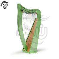 UNBRIDLEDS INDUSTRY Handmade 15-String Baby Harp Irish Musical Instrument Beechwood Coated Stand Premium Quality Durable