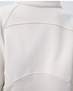 Sudadera deportiva con cuello levantado y media cremallera de forro polar de algodón con logotipo personalizado, Sudadera corta informal gruesa con estilo informal - Product Image 4