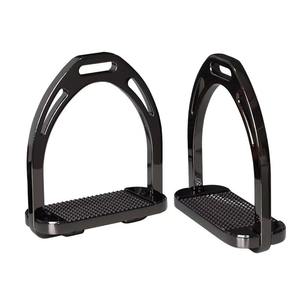 Étriers d'entraînement équestre en acier inoxydable avec base antidérapante et culottes larges pour repose-pieds - Product Image 2