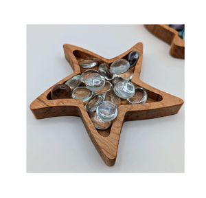 Plateau en bois en forme d'étoile, meilleurs cadeaux, artisanat utilisé, vente la plus populaire, porte-bougie, fêtes de Noël, plateau en bois - Product Image 5