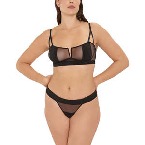 Bluebella Orla Perizoma in Rete da Donna in Poliammide Saldato, con Opzioni a Vita Alta e a Vita Bassa, Nero, Taglia XXX-Large - Product Image 1