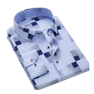 เสื้อเชิ้ตผ้าซาตินแขนยาวสำหรับผู้ชาย, เสื้อมีปกเสื้อลำลองมืออาชีพย้อมสีไม่ยับ S-5XL สีขาว - Product Image 2