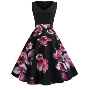 เดรสสวิงทรงเข้ารูป คอวี แขนกุด ลายดอกไม้ แต่งเลื่อม ผ้าลูกไม้คุณภาพพรีเมียม สไตล์ลำลอง สำหรับผู้หญิง ฤดูใบไม้ผลิ/ฤดูร้อน - Product Image 4