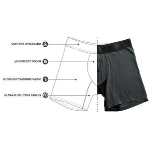 ชุดชั้นในคุณภาพสูงสำหรับขายออนไลน์ กางเกงบ็อกเซอร์ผู้ชายแบบเบา สกรีนโลโก้ได้ กางเกงบ็อกเซอร์ไร้ตะเข็บสำหรับผู้ชาย - Product Image 6