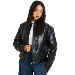 Nueva Chaqueta de Punto Estilo Motero para Mujer, en Piel de Vaca, Totalmente Personalizable, con Características Transpirables e Impermeables, Logotipo Frontal - Product Image 1