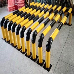 Acier Offre Spéciale de diviseur de ligne haute de profil bas de garde de poteau de barrière de stationnement de sécurité de borne en métal en forme de U - Product Image 5
