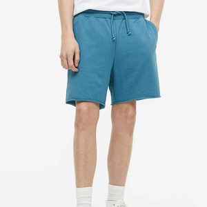 High Quality Men's Knee-Length <b>Fleece</b> <b>Shorts</b> 100% Cotton Plain Dyed Latest Fashion with OEM Designs Casual <b>Short</b> with Drawstring - Product Image 5