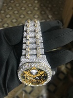 Montre de luxe en diamant, boîtier carré, 41mm, analogique, à quartz, bracelet en acier inoxydable, cristal saphir, unisexe