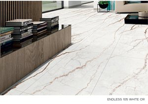 Azulejos de pared de porcelana pura blanca sin fin 600x1200cm con diseño moderno tallado en oro para paredes interiores - Product Image 2