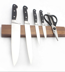 Porte-couteau magnétique en bois d'acacia pour couteaux de cuisine, ustensiles et outils de rangement - Product Image 5