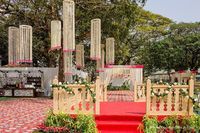 Guirlande de fleurs artificielles faite à la main grappes suspendues pour la décoration de mariage Haldi Mehndi décoration fête dos gouttes en gros OEM