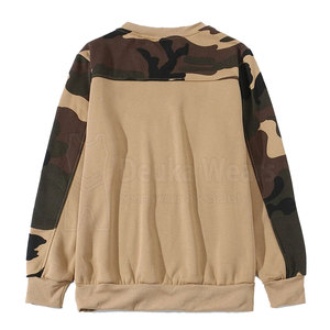 Sudaderas con cuello redondo y estampado digital personalizado a precio de mayorista para adultos, ropa de moda de invierno con mangas acanaladas 100% algodón. - Product Image 2