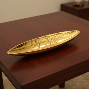 Bandeja de servicio de aluminio de diseño recién llegado, plato de Metal decorativo, café, fruta, fiesta, cena, decoración del hogar, exportador mayorista - Product Image 4