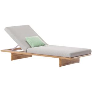 Lettino Prendisole in Legno Massello per Esterni, Ideale per Cortile, Terrazza, Villa, Piscina, Isola Vacanze, Spiaggia - Product Image 3