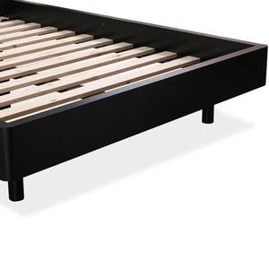 Modern Solid Teak Wood <b>Bed</b> <b>Frame</b> with Woven Rattan Headboard Eco-Friendly & Durable for Indoor Bedroom - Product Image 4