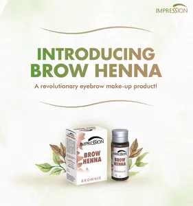 Brow Henna Tönung Chestnut Brown 10 Gramm Henna für Brauen profession elle Stirn-und Wimpern tönung vegan