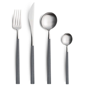 Cubiertos de plata a granel de baja MOQ para boda, cubiertos de acero inoxidable chapados en plata reutilizables, cubiertos, cuchillo, cuchara, tenedor, juego para comida - Product Image 5