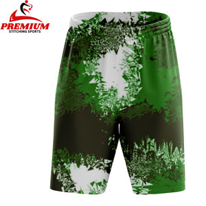 Men Casual Sports Short with Reflective Stripes Pattern Hidden Zipper Pocket Custom Fully Sublimation Printed Short Pants - Product Image 1