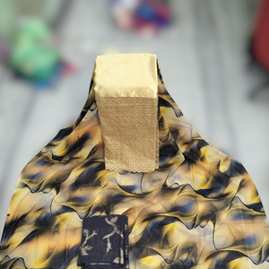 Tissu africain de luxe rose en polyester 100% imprimé feuilles florales avec dentelle brodée, idéal pour les tenues de mariage et de fête élégantes - Product Image 2