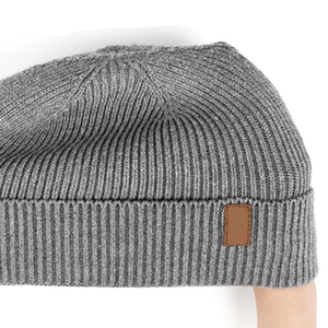 Gorro de Punto Jacquard de Fabricación Profesional para Invierno 2025, Último Diseño, Gorros de Punto para Hombre y Mujer en Color Sólido - Product Image 5