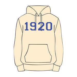 1920ปีที่ก่อตั้งเสื้อมีฮู้ดแบบสวมหัวหัวผ้าคอตตอนผสมกับเสื้อผ้าชมรมทักทายแบบปักตามสั่งสไตล์เทพเก้า hbcu - Product Image 2