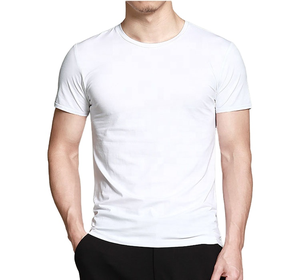 T-shirts pour hommes exigeants Logo personnalisé plaine 100% coton décontracté respirant T-shirts disponibles en plusieurs couleurs - Product Image 1
