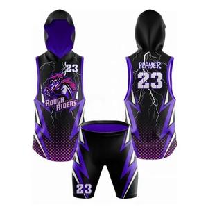 Fabricante OEM 7on7 camiseta de fútbol y pantalones cortos de diseño personalizado para equipos deportivos con impresión DTF - Product Image 4