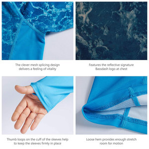 Deportes al aire libre UPF 50 + protección UV camisa de pesca al por mayor mejor pescador camiseta pesca camisas hombres - Product Image 5