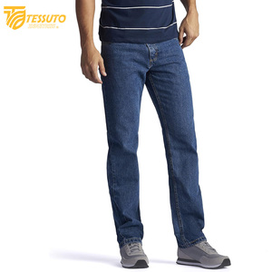 กางเกงยีนส์ขาสั้นทรงหลวมสำหรับผู้ชาย, กางเกงยีนส์ลำลองขาตรงสไตล์คลาสสิกทรงหลวม - Product Image 6