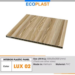 Vente chaude au Vietnam ECOPLAST Panneaux intérieurs de luxe en PVC 500x20x2500mm Style minimal moderne Meubles durables Plastique pour la maison - Product Image 5