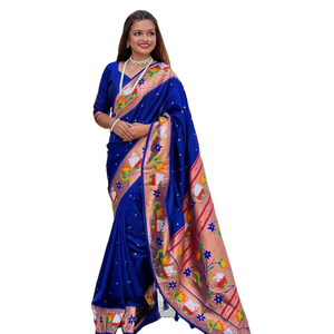 Robe de style Bollywood pour femmes, longueur standard, magnifique design traditionnel 3D, taille personnalisée, multicolores, en soie georgette brodée - Product Image 1