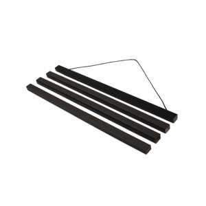 Black MDF Magnetic <b>Poster</b> Strips 62 cm 3 Pairs - Product Image 4