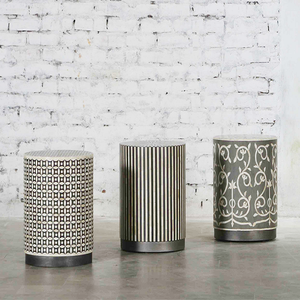 Living Room Furniture Bone Inlay Side <b>Table</b> - Product Image 6