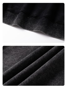 Sweats à capuche pour hommes lavage à l'acide couleur unie unie vierge grande taille poids lourd 2025 sweat à capuche pour hommes lavage à l'acide sweat à capuche basique coton mélangé - Product Image 5