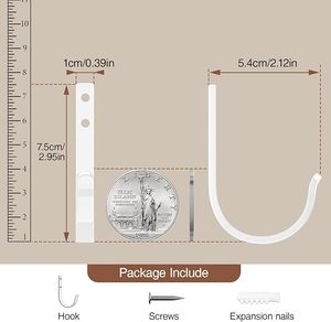 Optimised Outdoor Closet Door Aluminium Hangers Wall Mounted Screw Hanging Clothing <b>Towels</b> Product <b>Hooks</b> Rails Bathroom Use Coat - Product Image 3