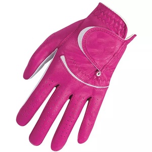 Guantes de golf de cuero PU de dedo completo de fabricantes directos de fábrica Logotipo personalizado Guantes de golf de material Cabretta calentados de invierno - Product Image 2