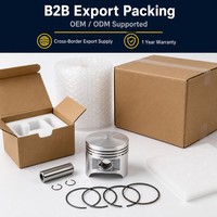 Kit de pistons pour moteur hors-bord marin 6F6-11631-00-95, ensemble de pistons en alliage d'aluminium pour Yamaha 40HP 2 temps