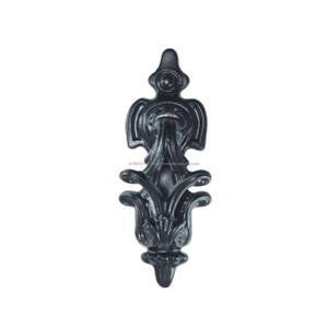 Llamador de puerta de diseño, anillo decorativo giratorio, negro antiguo - Product Image 1