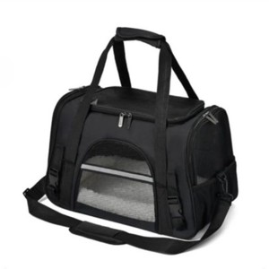 Bolsa de Transporte para Mascotas con Laterales Suaves, Ventana de Malla Gris de Nailon, Cierre de Cremallera, para Gatos de hasta 10 kg - Product Image 6