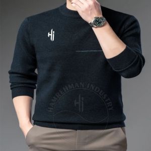 Jersey de hombre hecho a medida de alta calidad, Polo de lana suave del fabricante, color sólido para sudaderas de invierno personalizadas - Product Image 6