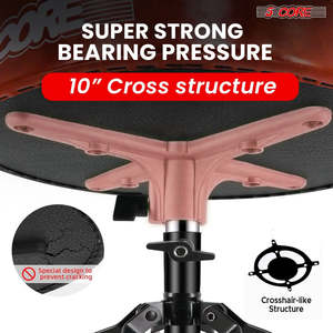 5 Core Drum Throne 3" Thick Padded Guitar <b>Stool</b> 200Lb Capacity Heavy Duty Adjustable Drummer Chair - Product Image 5